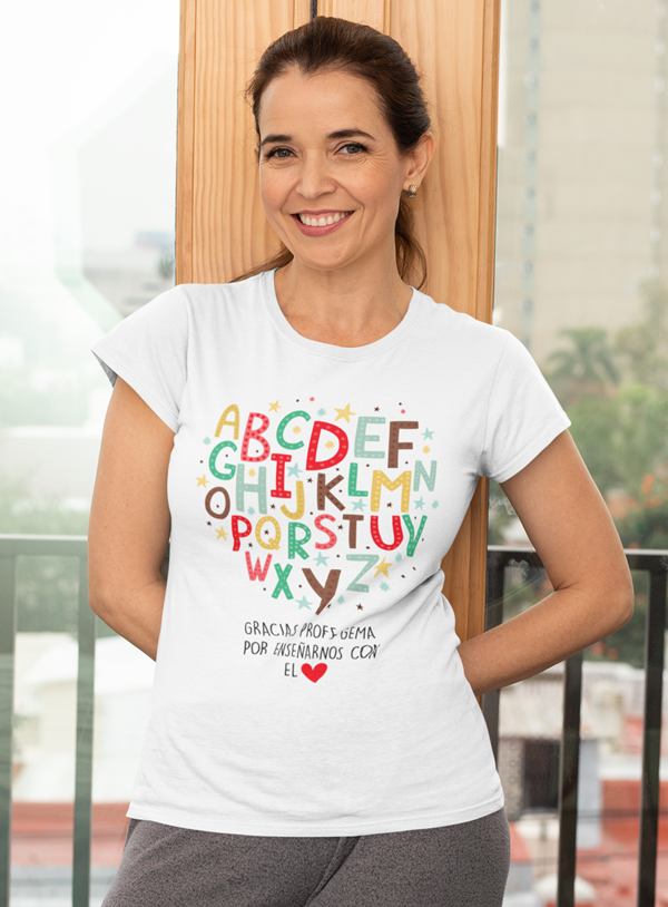 Camiseta Profe Abecedario - Imagen 2