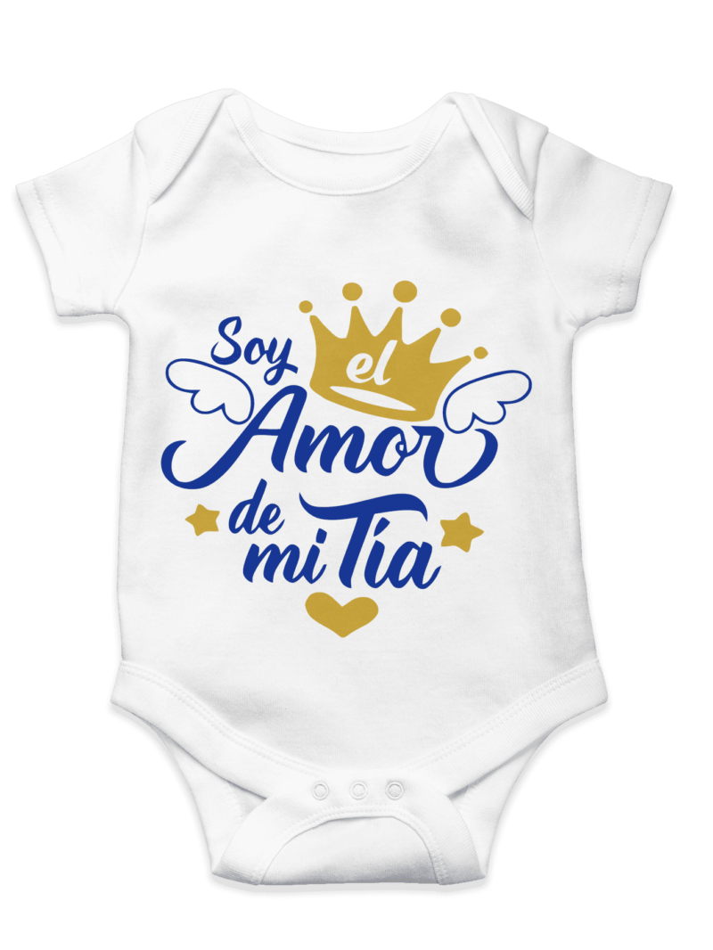 body bebé con frase soy el amor de mi tía