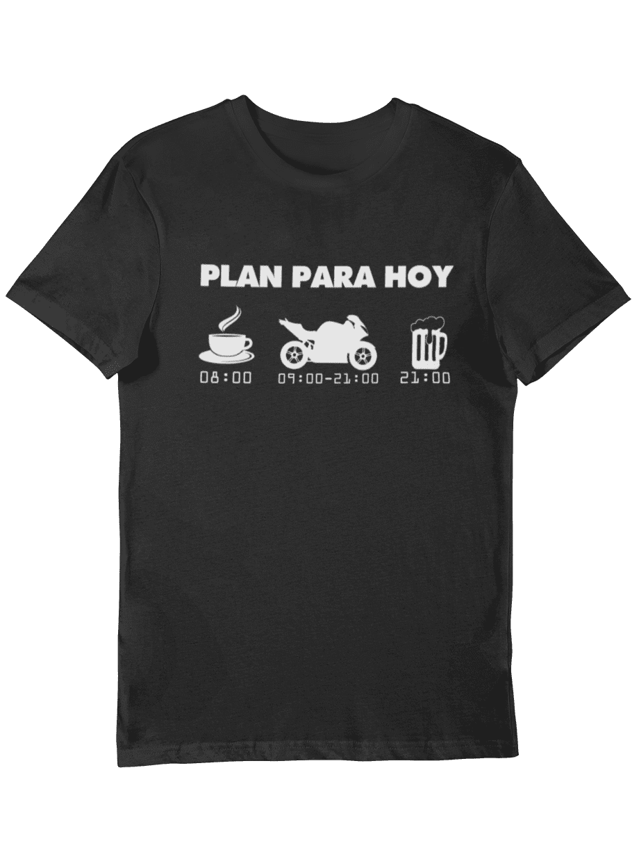 Camiseta Plan Motero Regalo Motos Divertido Camiseta Plan Motero Regalo Motos Divertido