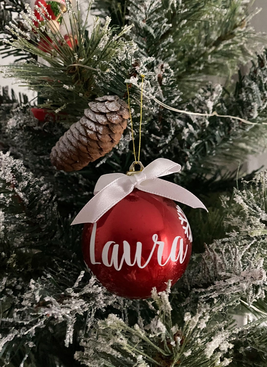 Bola de Navidad Roja - Imagen 2