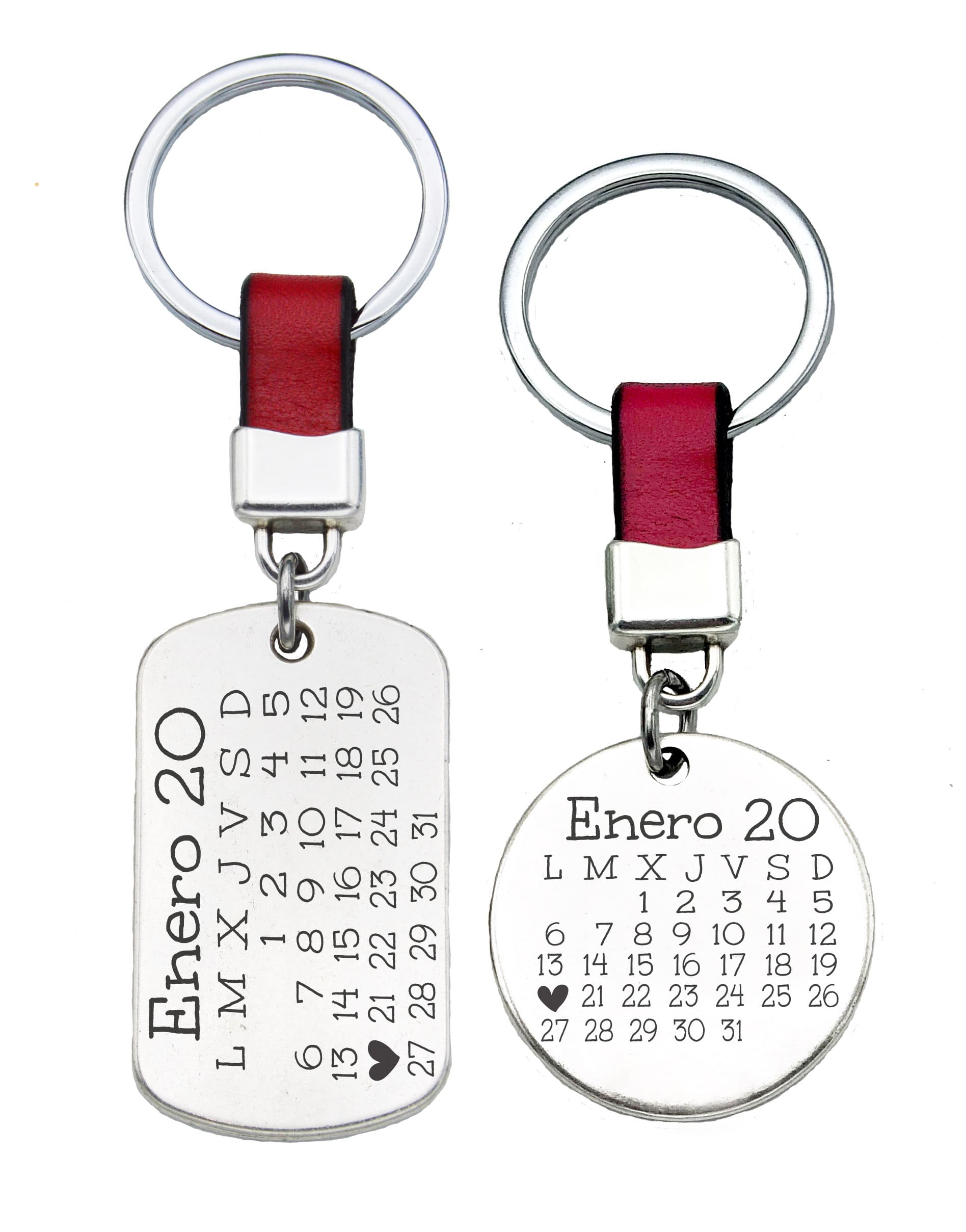 Pack Llaveros Calendario