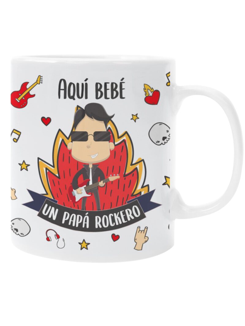Taza Papá Rockero