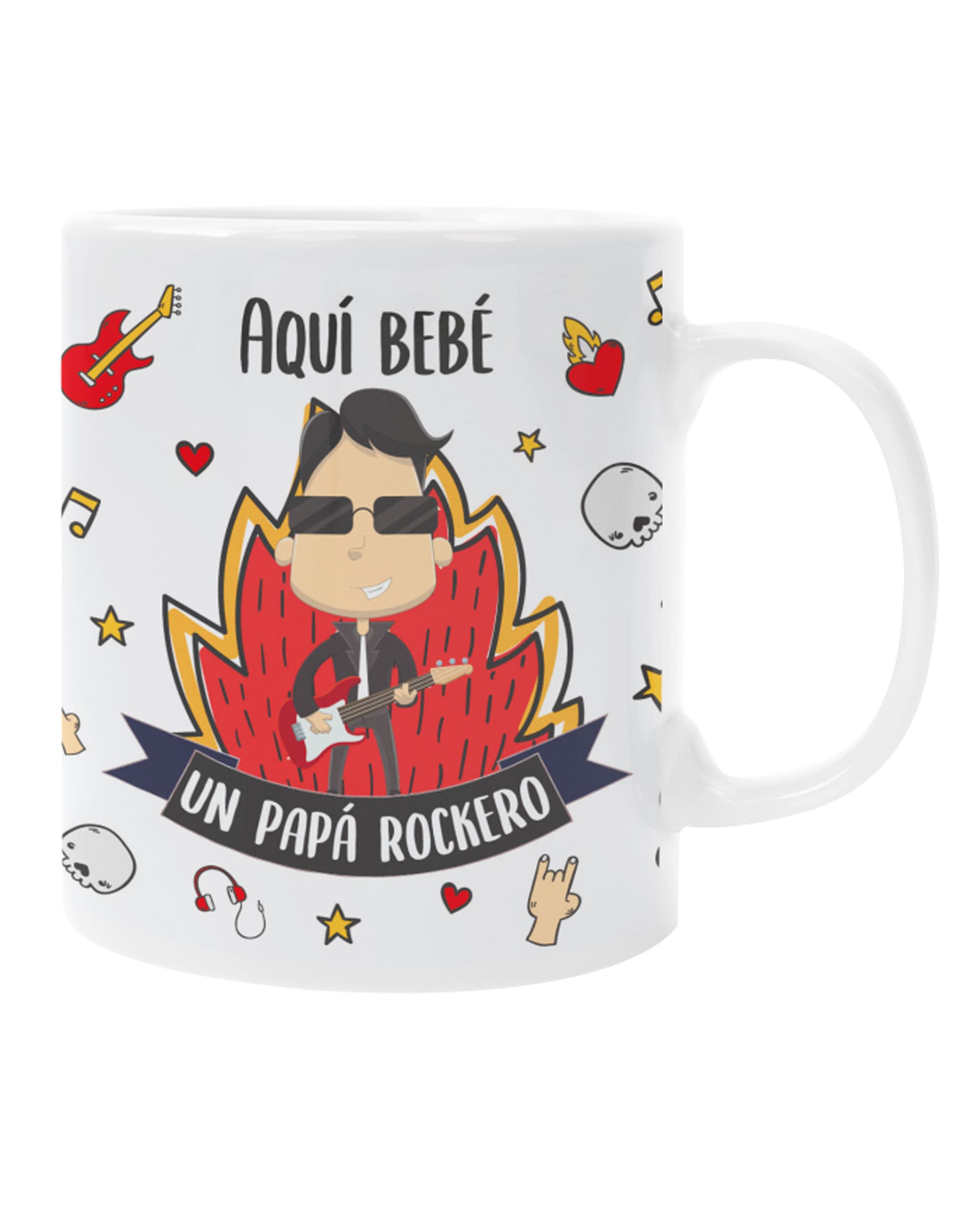 Taza Papá Rockero