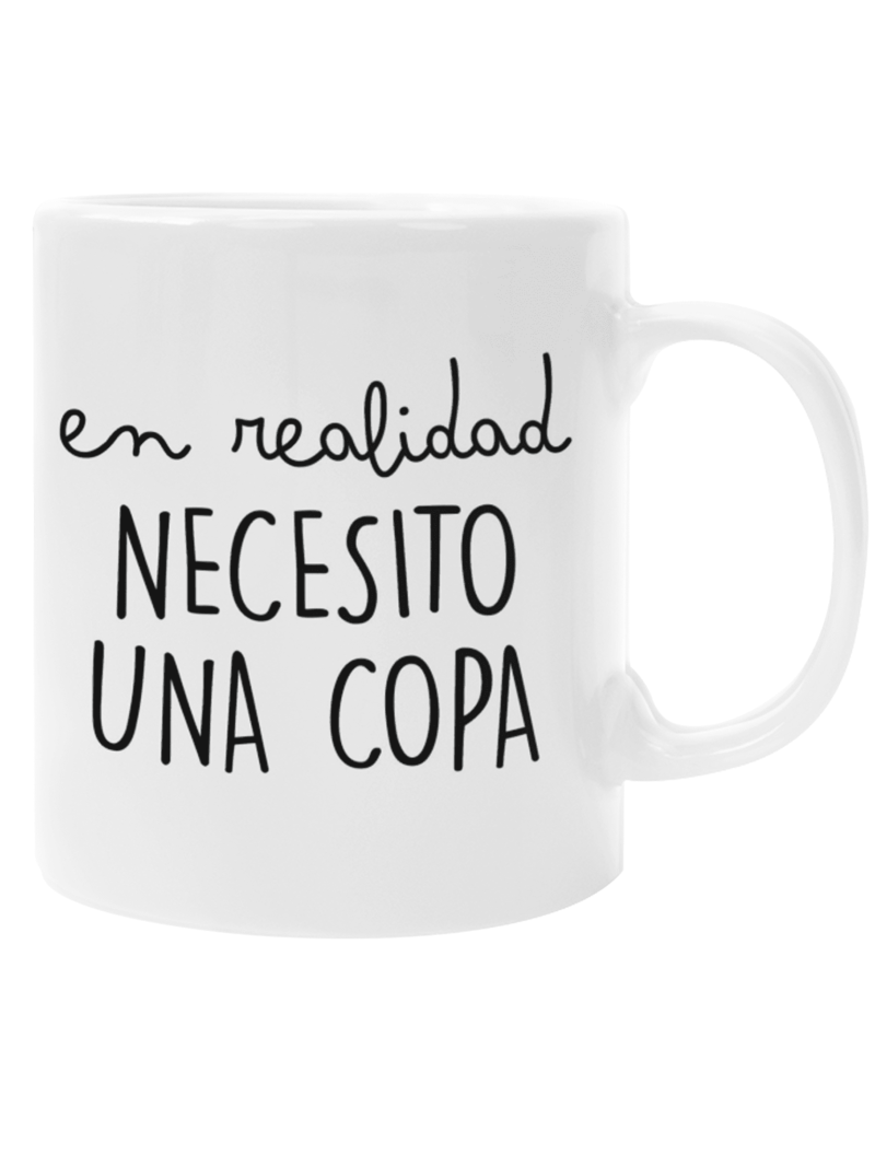 Taza Necesito Una Copa