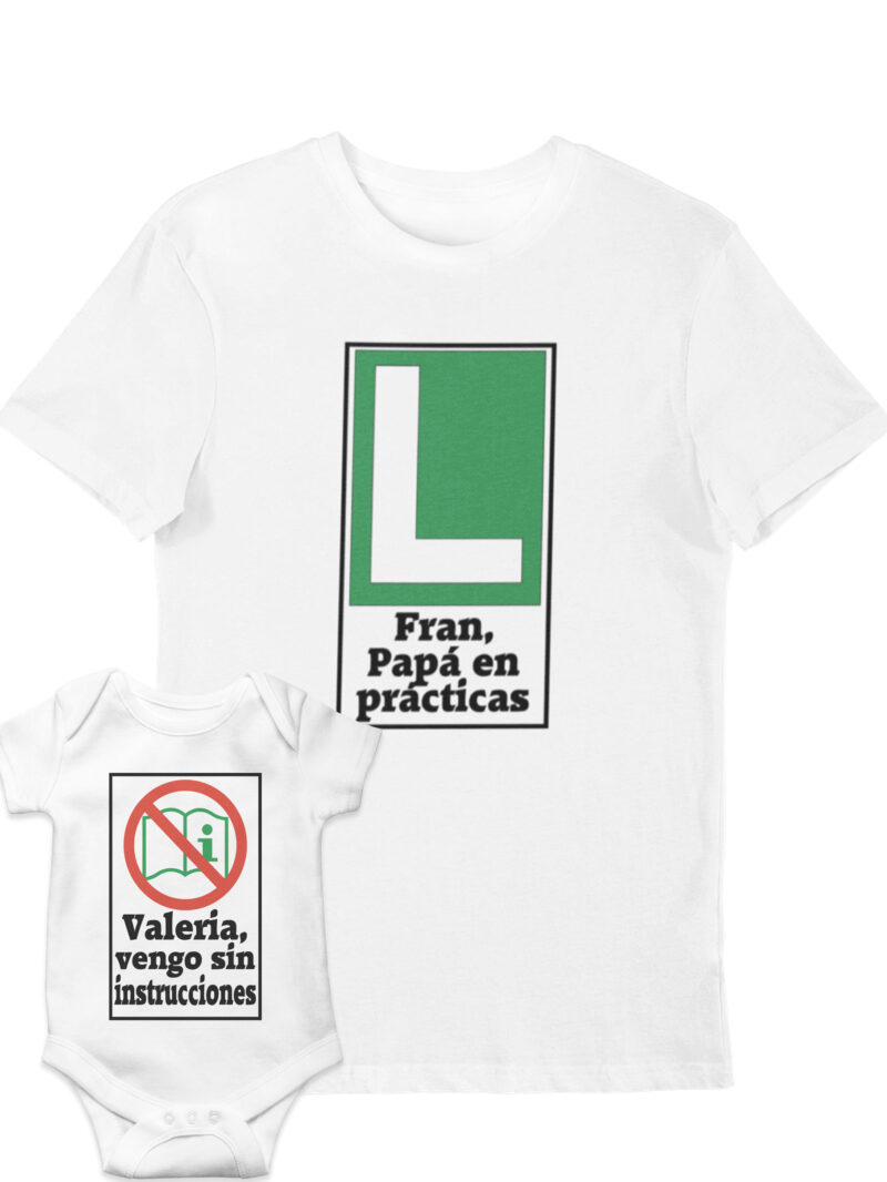 Pack Camiseta Papá en Prácticas