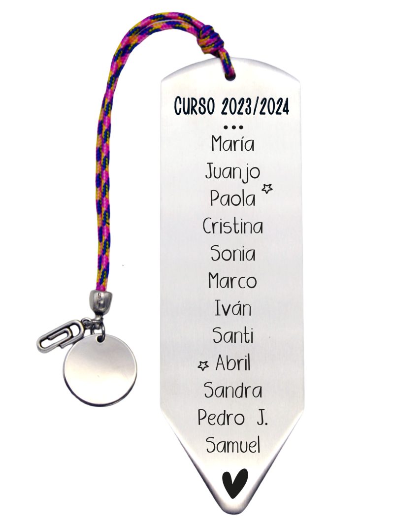 Marcapaginas Lapiz Morado Detras
