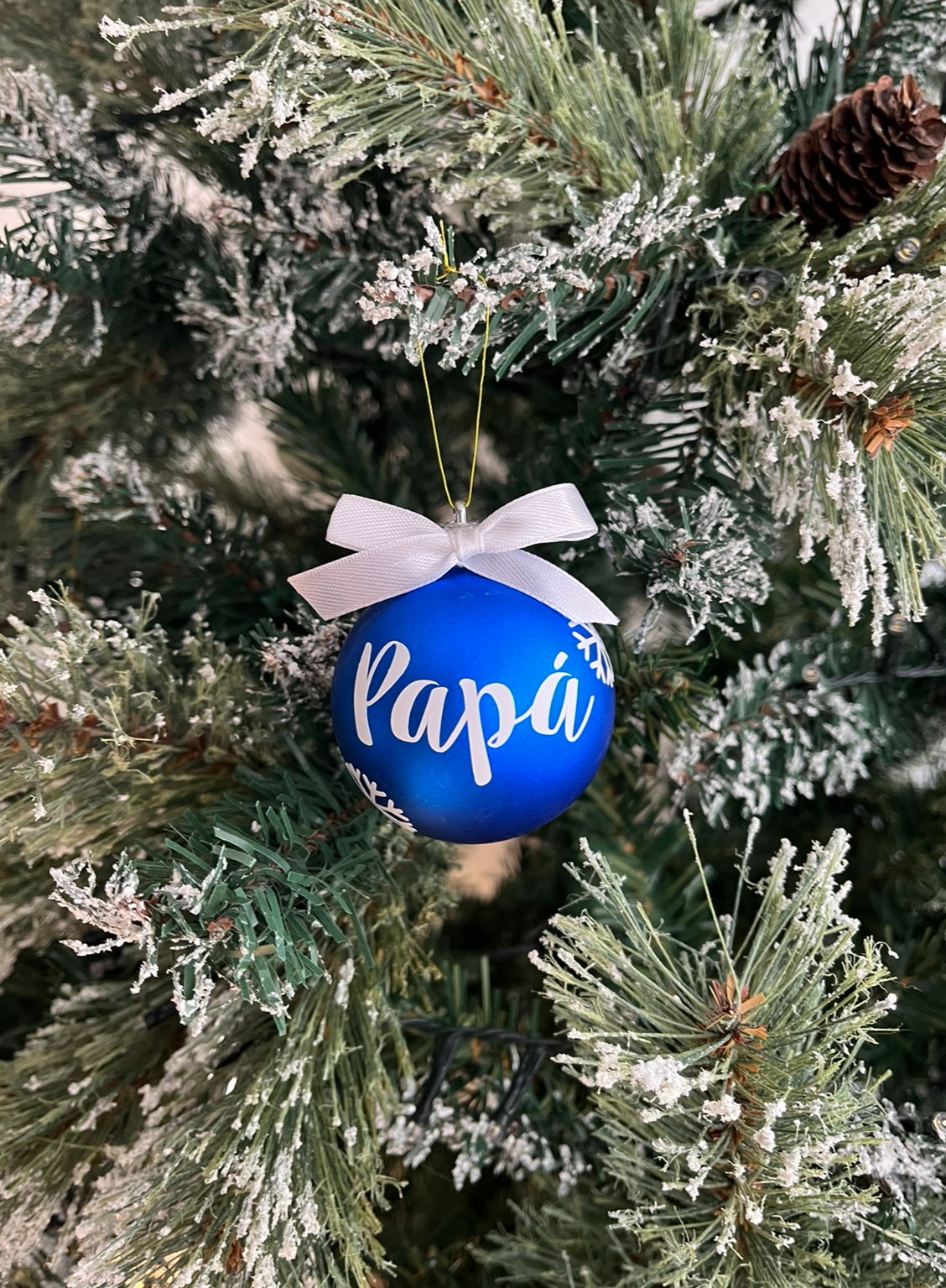 Bola de Navidad Azul - Imagen 3