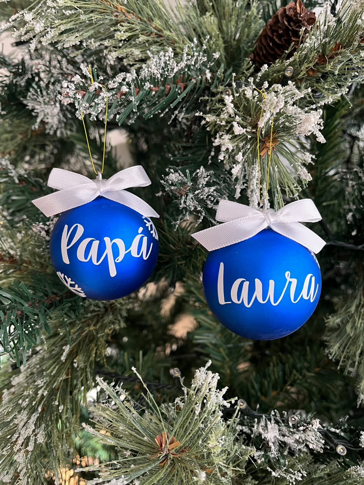 Bola de Navidad Azul - Imagen 2