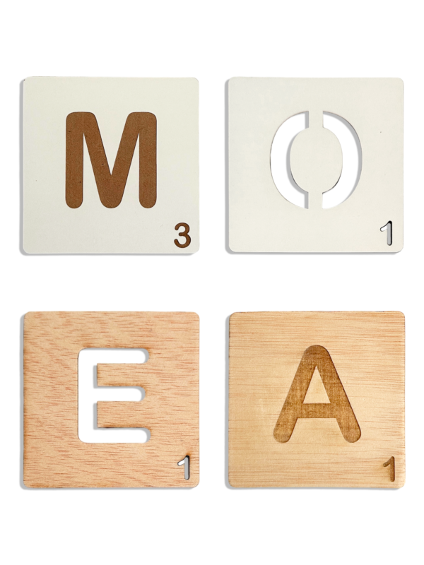 Letras de Madera Scrabble