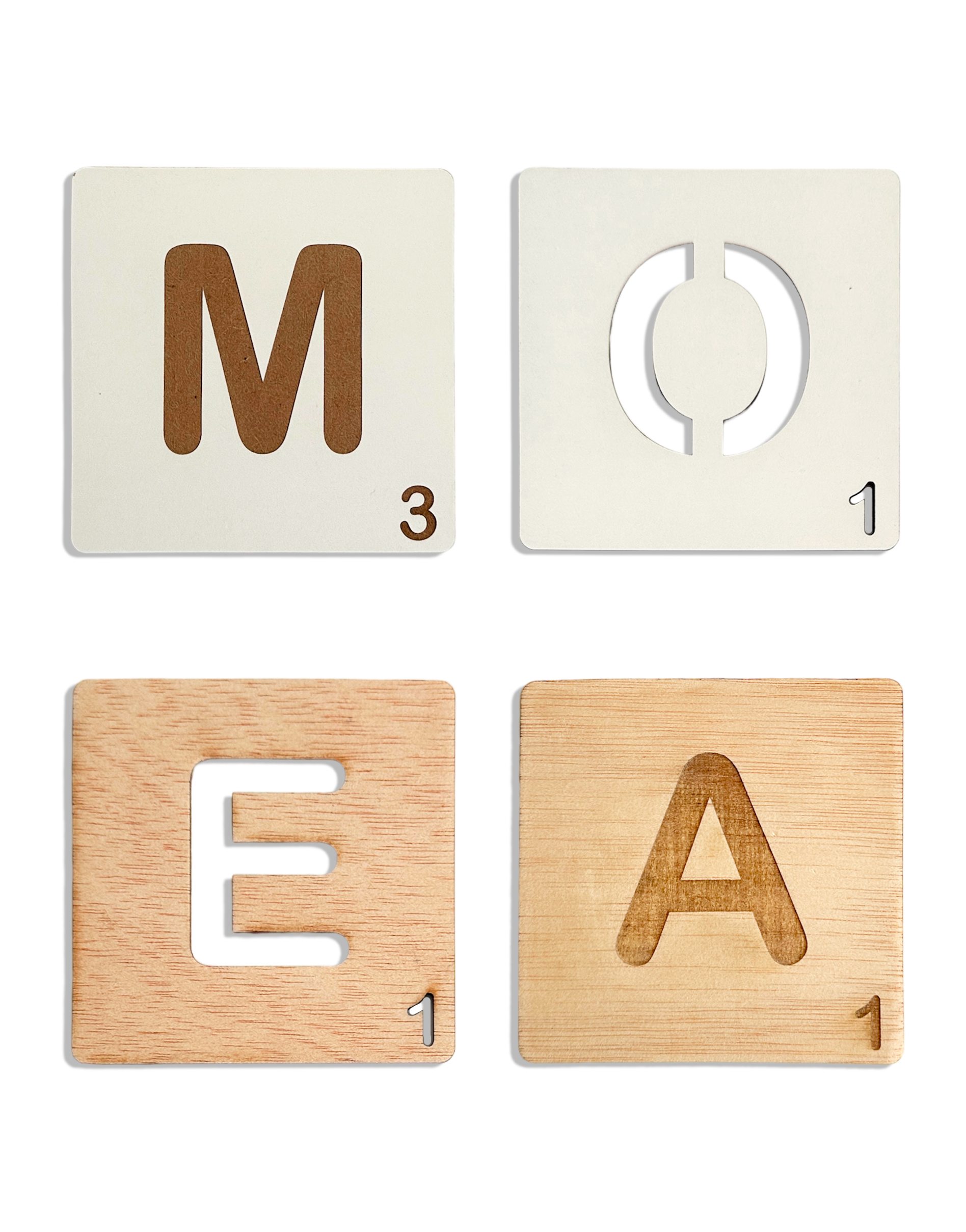 Letras de Madera Scrabble