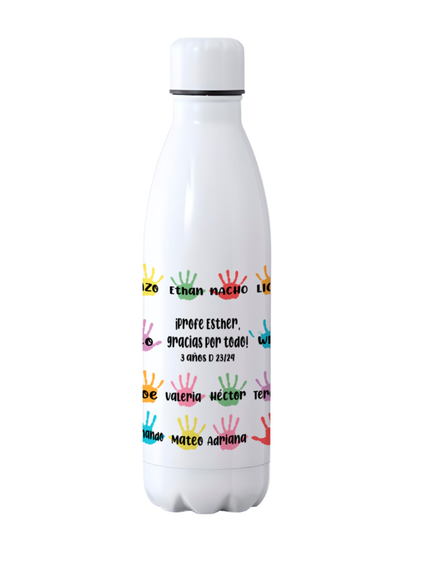 Botella Manos Profe