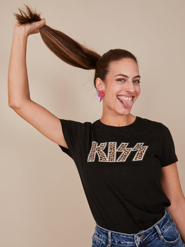 Camiseta Kiss Leopardo