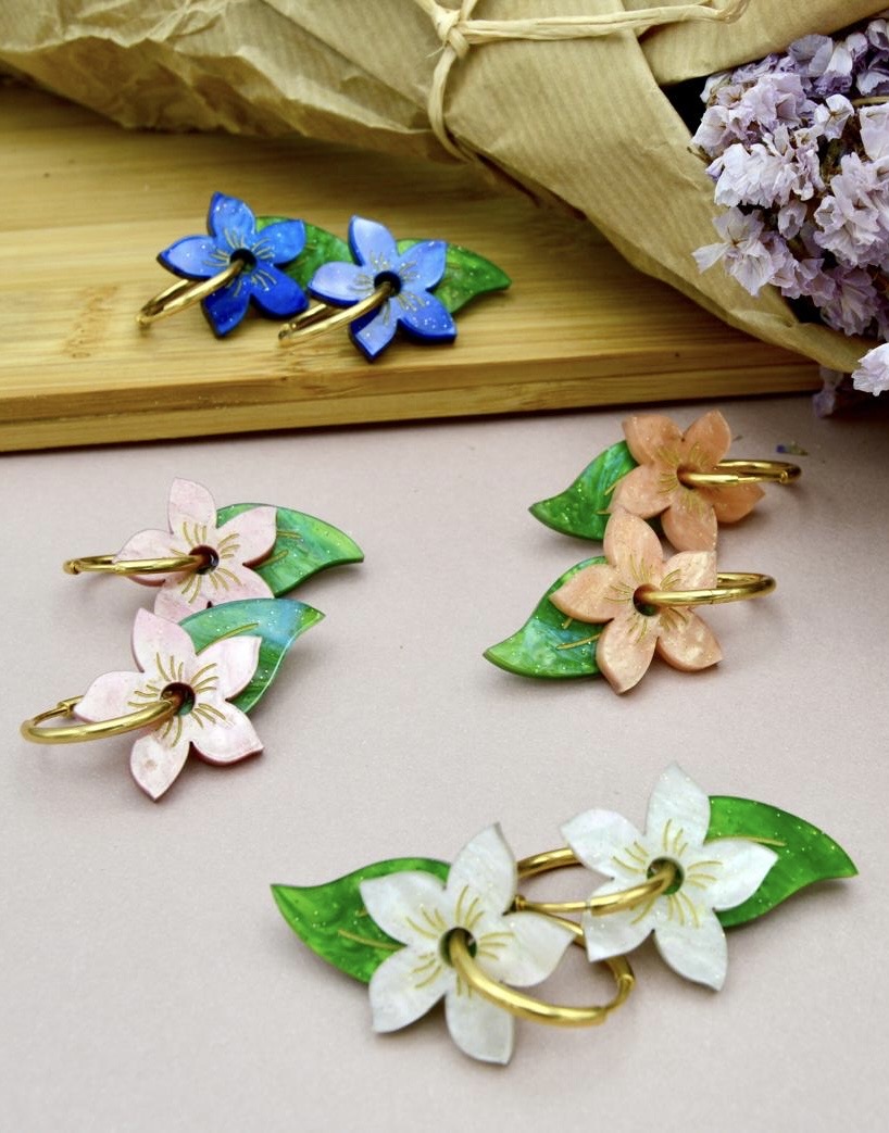 Pendientes Flor de Loto - Imagen 3