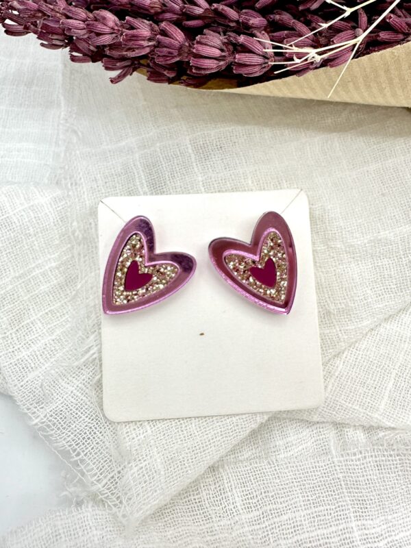 Pendientes Corazón Triple